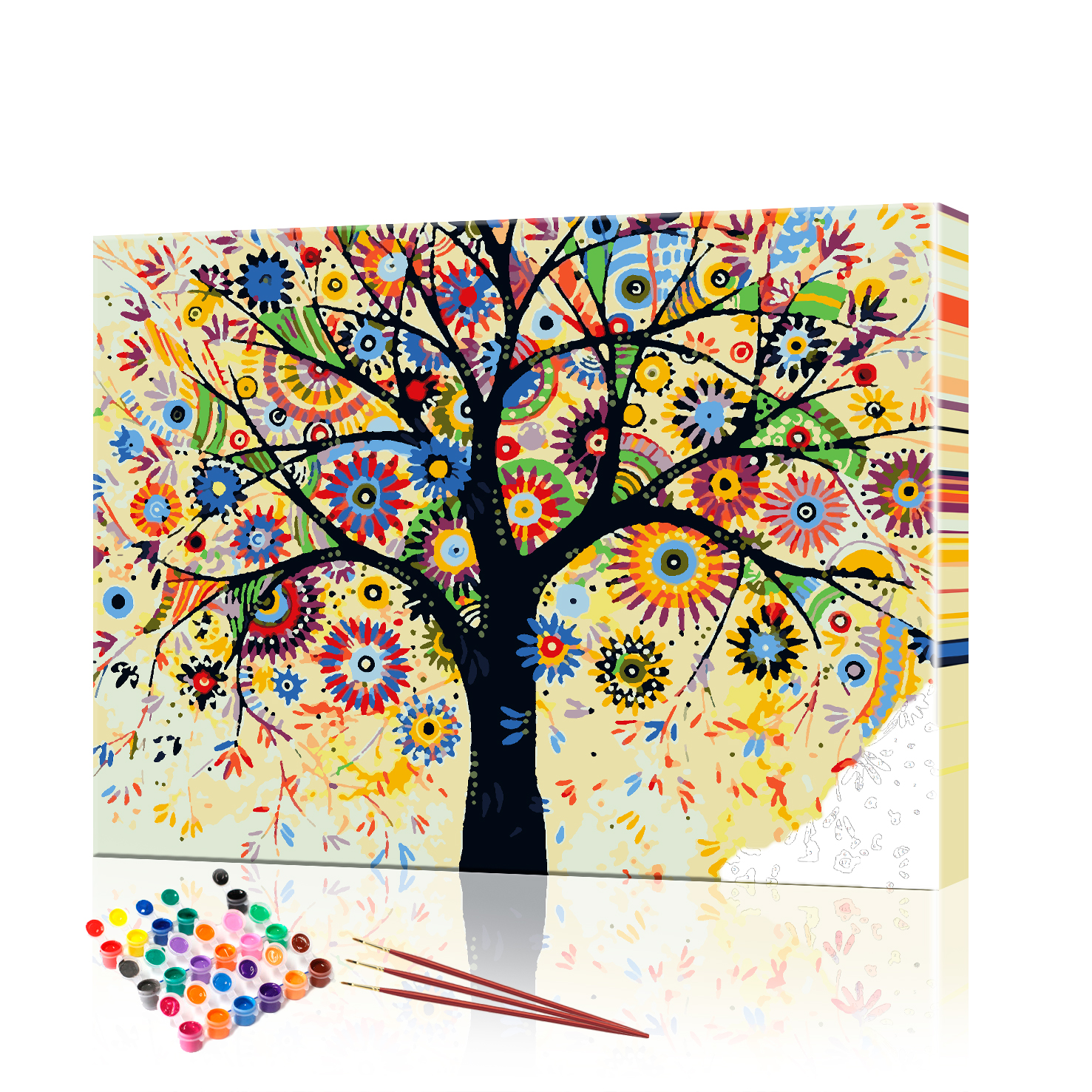 Картина по номерам ArtSale Цветущее дерево PBN0575 40х50 см