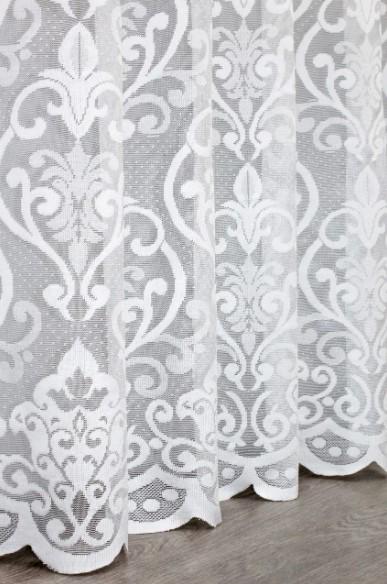 Тюль жаккард Розалия Белый (1275т) - фото 4