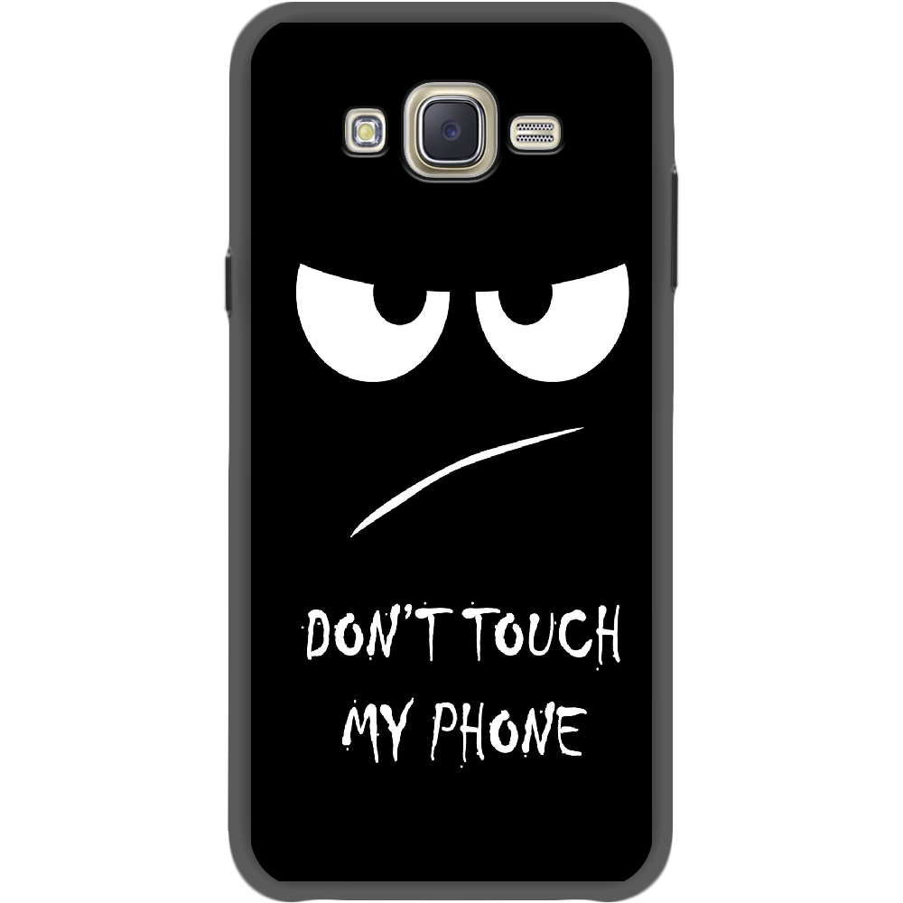 Чехол BoxFace Samsung J700H Galaxy J7 Don't Touch my Phone Черный силикон (24496-up535-35121)