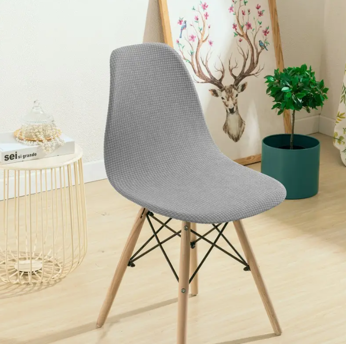 Чохол для стільця Скандинавський жакард Сірий (24210070)