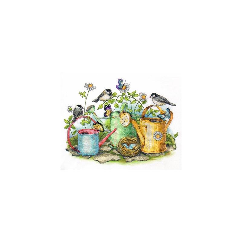 Набор для вышивания крестиком Dimensions 70-03243 Watering Cans (591)