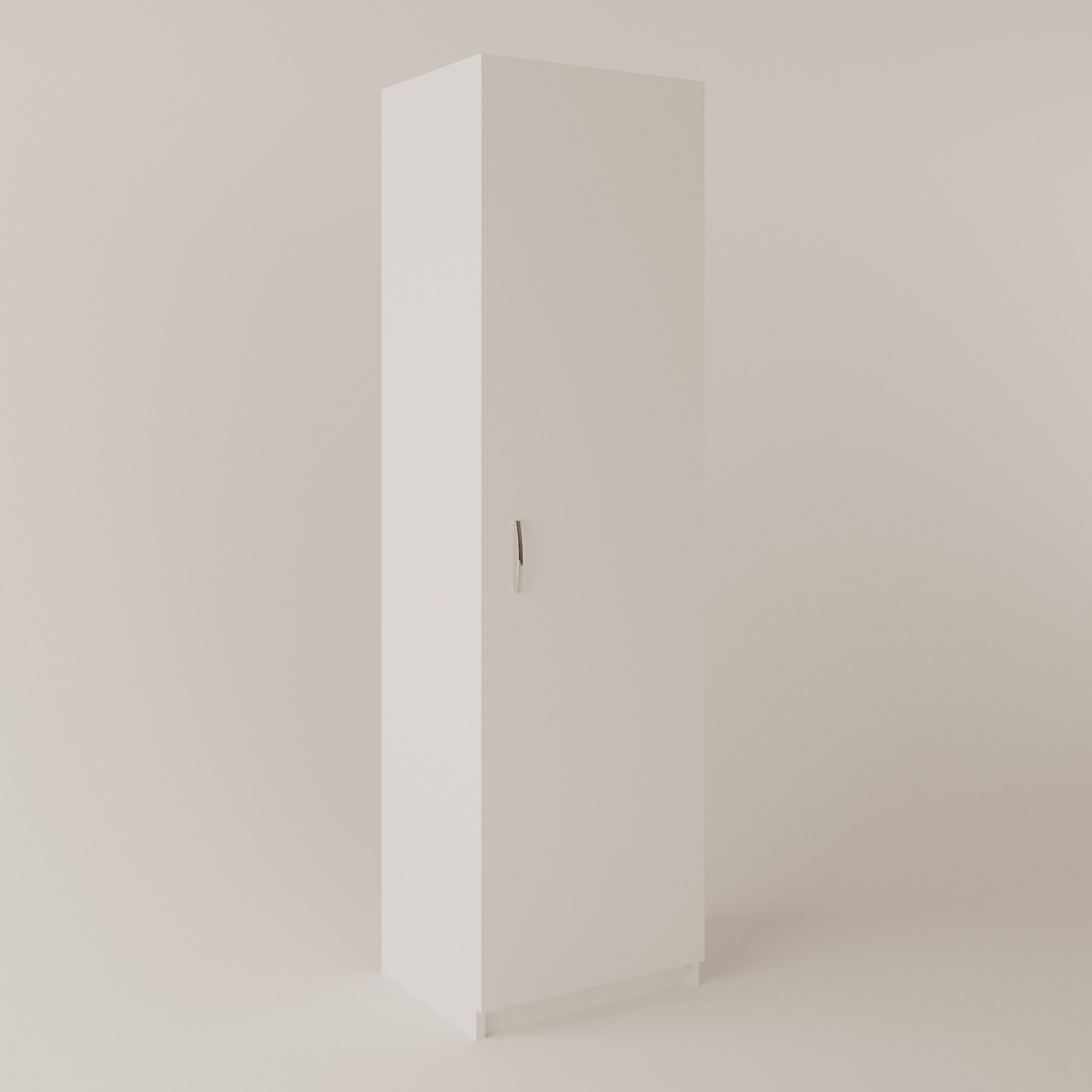 Шкаф для одежды со штангой 1950х550х420 мм Белый - фото 1