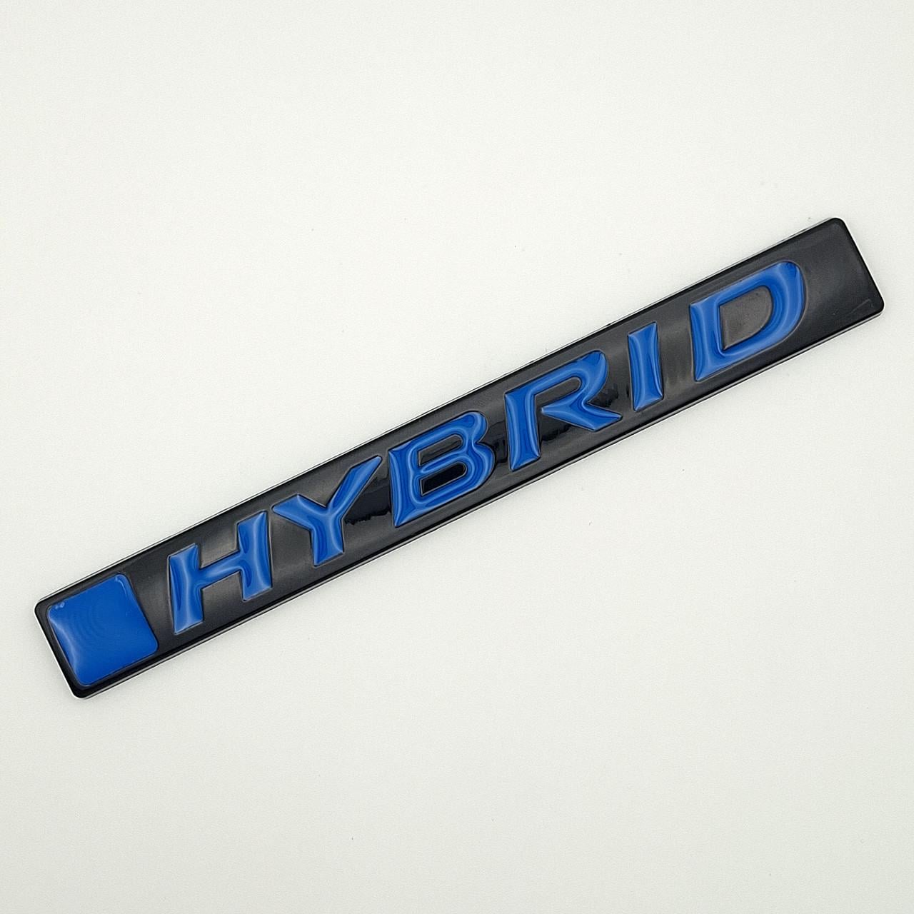 Эмблема надпись Hybrid Honda металл 14,6х1,8 см Черный глянцевый (2731179398)