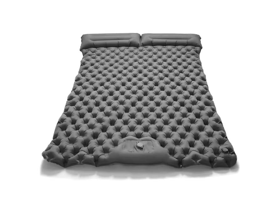 Каремат туристический надувной Adwenture Twin LT-06 двухспальный 190х120 см Серый (33968679)