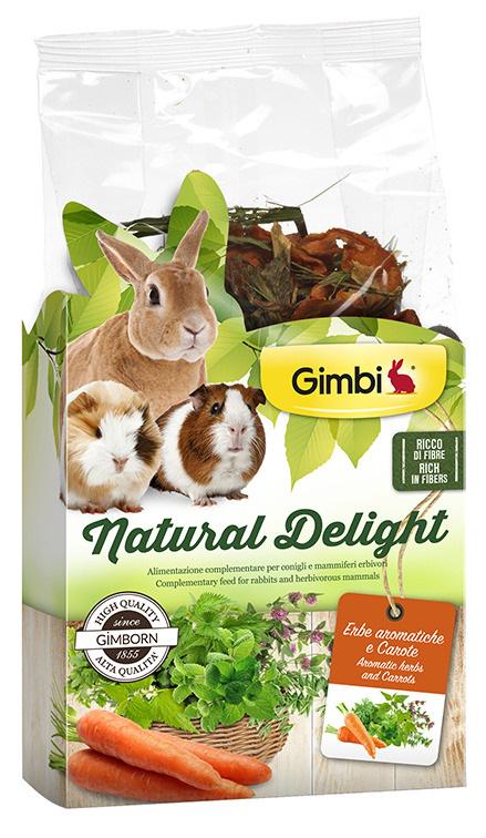 Микс травяной Gimbi Natural Delight Травы и морковь 100 г (4002064210155)