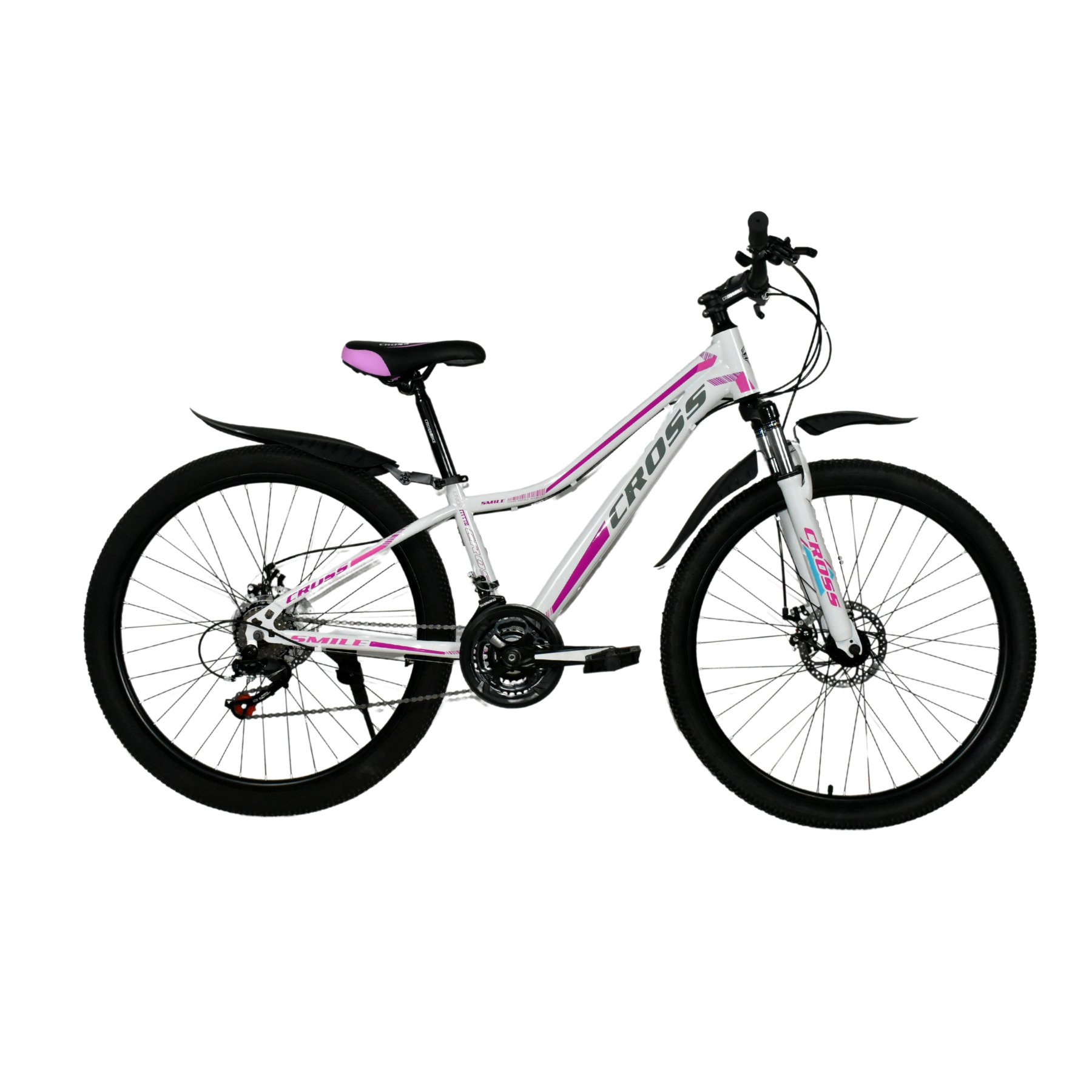 Велосипед подростковый Cross Smile от 125 см 24" 12" White/Violet (e82aa92a)