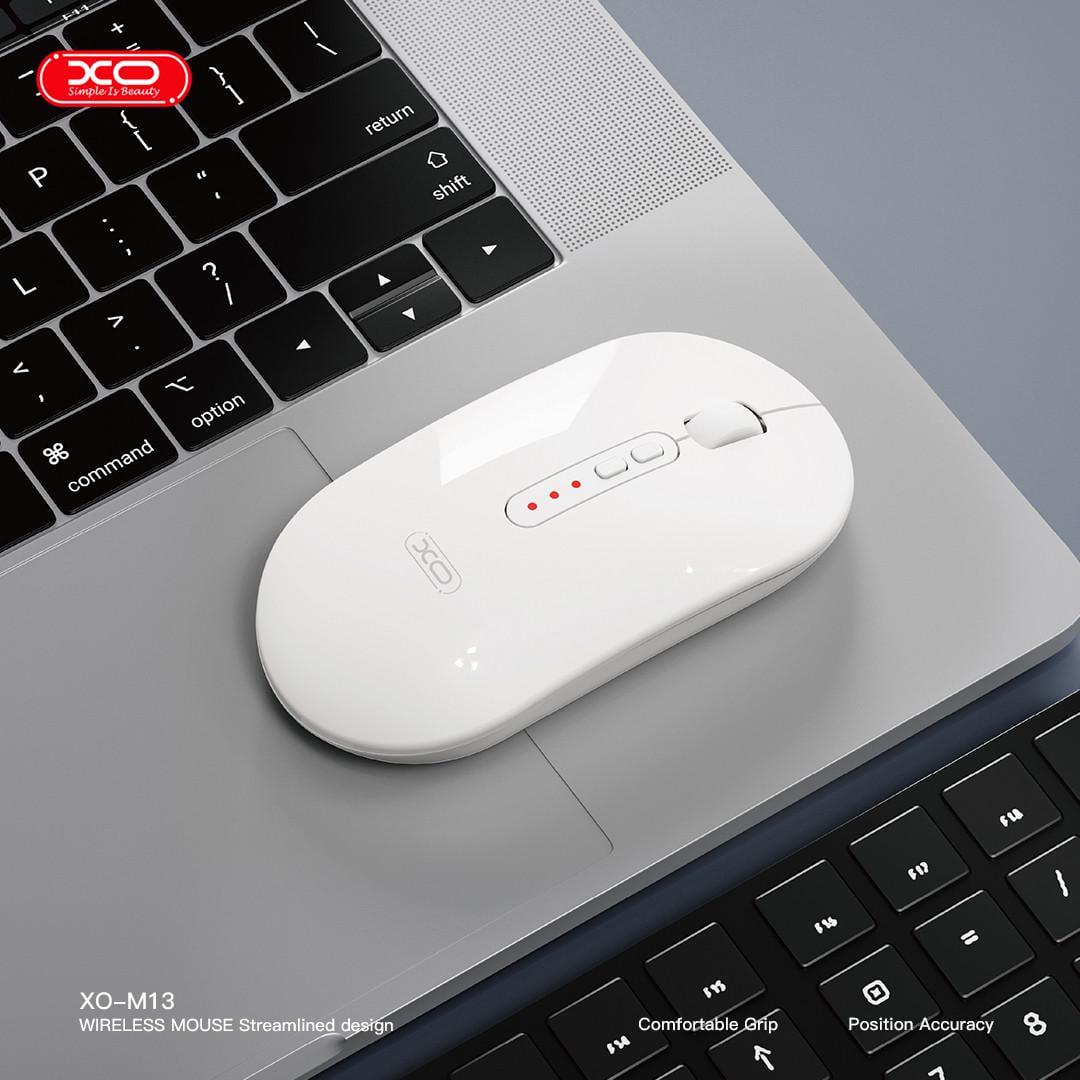 Компьютерная мышка Xo M13 Tri-mode Bluetooth Wireless Silent Белый (7106513) - фото 5