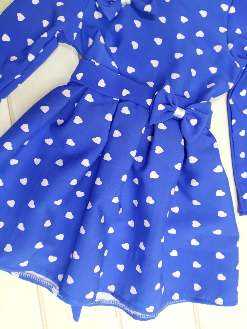 Платье детское Pum Poni Бусенка с сердечком 110 см Синий (013459/110) - фото 2 Платье детское Pum Poni Бусенка с сердечком 110 см Синий (013459/110) - фото 2