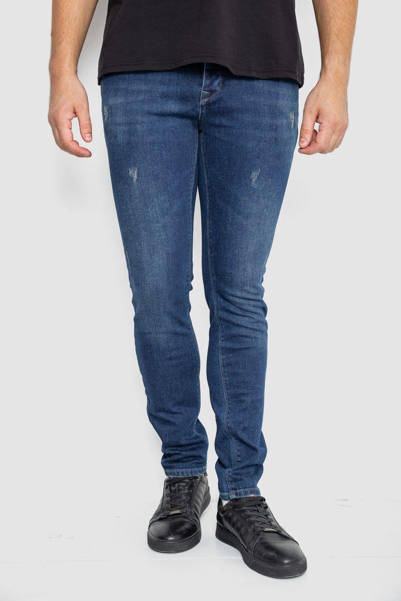 Джинсы мужские с потертостями Ager р. 30 Темно-синий (247R664-1) Джинсы мужские с потертостями Ager р. 30 Темно-синий (247R664-1)