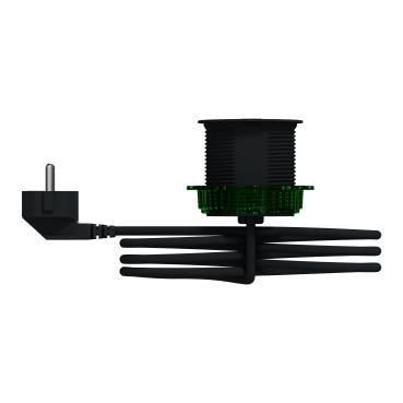 Блок Schneider Electric Unica System+ 1 розетка з коробкою та USB Антрацит (INS44005) - фото 3