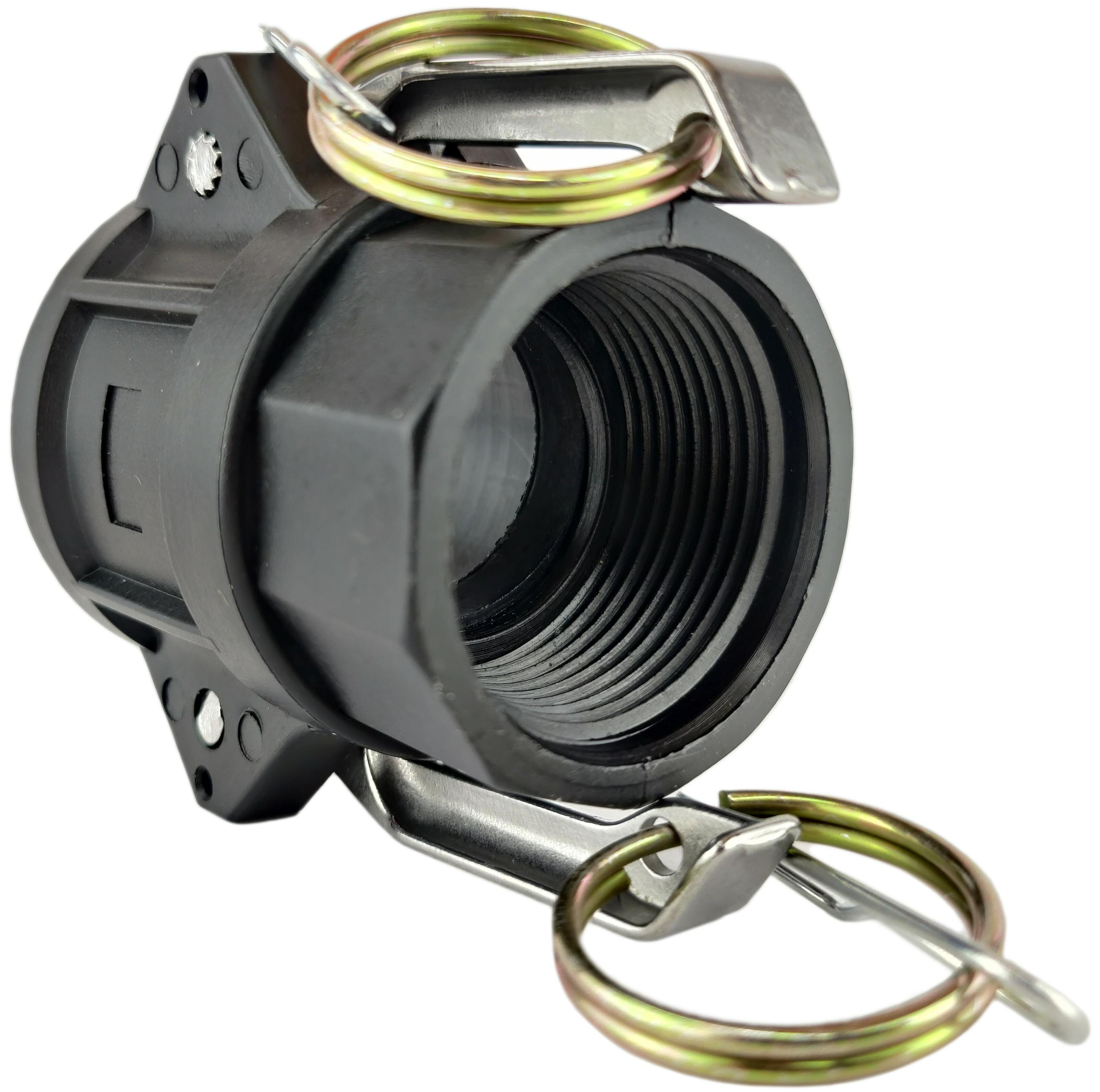 Муфта camlock тип D с внутренней резьбой BSPP ШРЗ полипропилен D-125 1 1/4" (50233020) - фото 3 Муфта camlock тип D с внутренней резьбой BSPP ШРЗ полипропилен D-125 1 1/4" (50233020) - фото 3