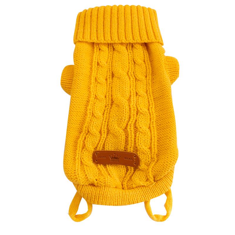 Свитер для животных Hippie dog 2410CGLK8029 вязаный зимний M Yellow (25714006)