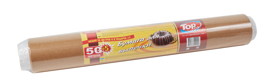 Пергамент Topack силиконизированный 0,38х50 м Коричневый (1-010217) - фото 1