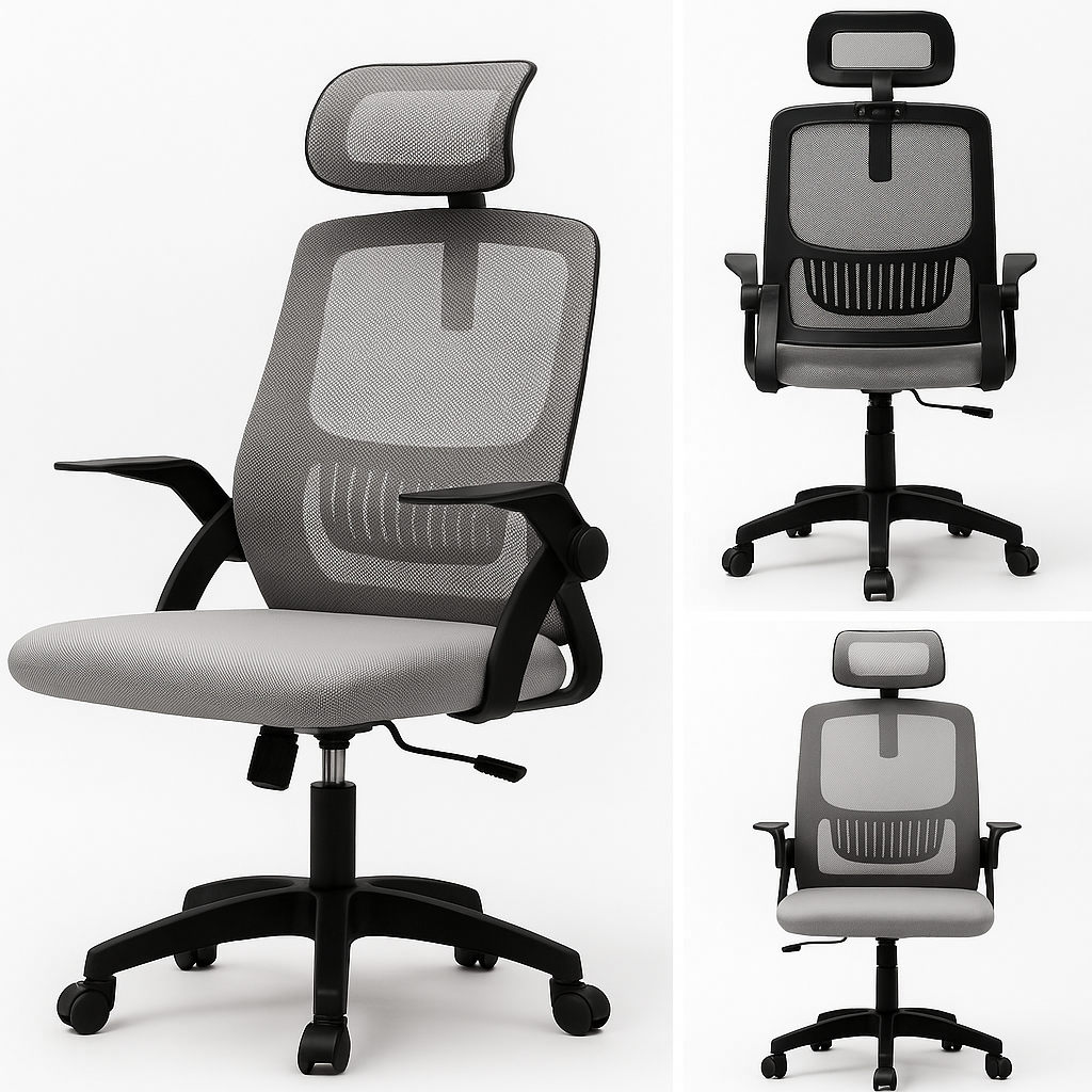 Крісло Diego ErgoFlex сітка Чорно-сірий - фото 11 Крісло Diego ErgoFlex сітка Чорно-сірий - фото 11