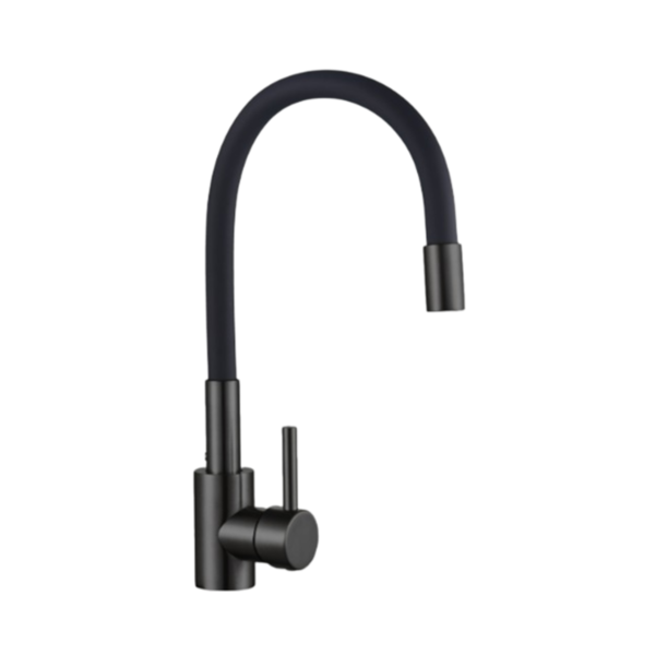 Смеситель для кухни Prata BZ-47-004 с гибким изливом Черный (33368357)