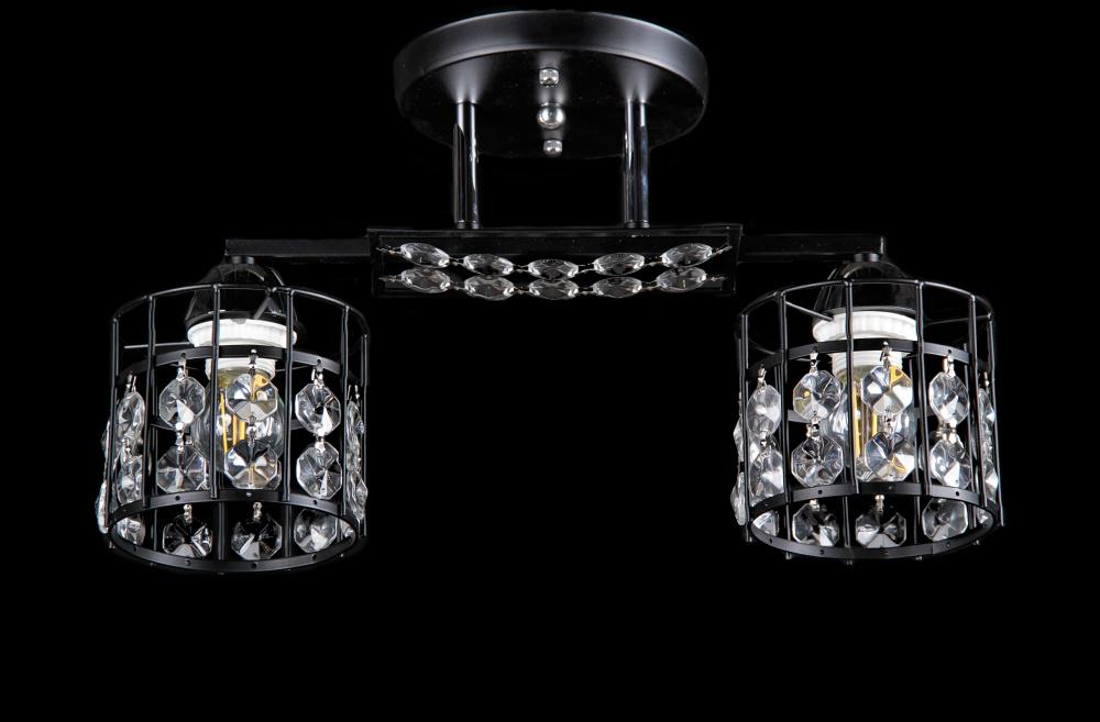 Люстра с плафонами Ray L67305/2 BK+CR (IR005674)