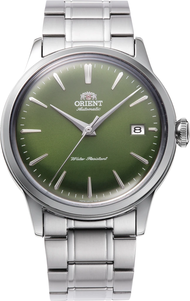 Наручные часы мужские Orient Bambino 38 мм RA-AC0M09E30B со стальным корпусом WR 30 м Зеленый (3124584500) Наручные часы мужские Orient Bambino 38 мм RA-AC0M09E30B со стальным корпусом WR 30 м Зеленый (3124584500)