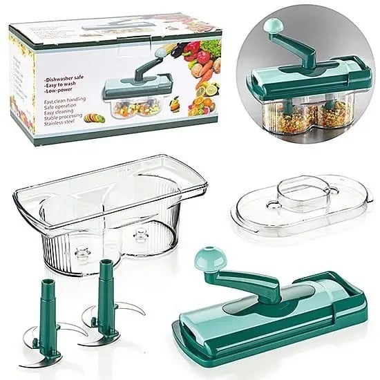 Мультирізка Nicer Dicer Twist овочерізка/подрібнювач продуктів/блендер (tf3286) - фото 3 Мультирізка Nicer Dicer Twist овочерізка/подрібнювач продуктів/блендер (tf3286) - фото 3