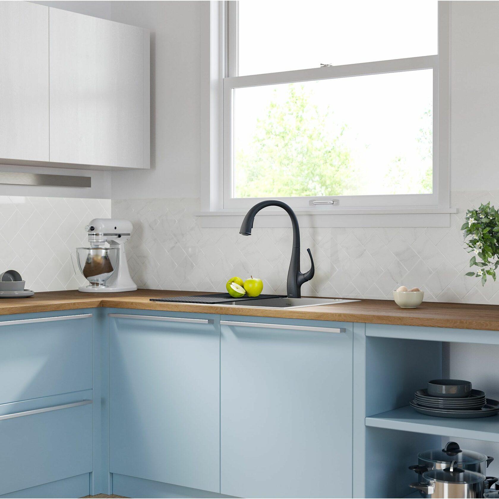 Смеситель кухонный Kraus KPF-1675 с выдвижной лейкой Черный (10674253) - фото 7 Смеситель кухонный Kraus KPF-1675 с выдвижной лейкой Черный (10674253) - фото 7