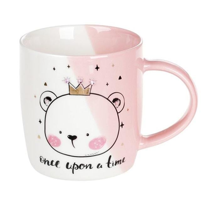 Чашка фарфоровая со стразами Flora Сказочный принц 0,35 л (32245)