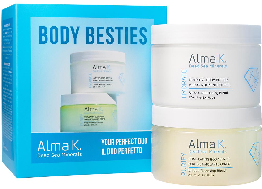 Подарунковий набір косметики для тіла Alma K. Body Besties з морською сіллю скраб/баттер 2 од./250 мл (29584694)