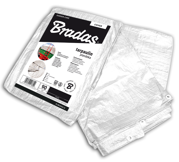 Тент Bradas 6x10 м 90 г/м² White (22101)