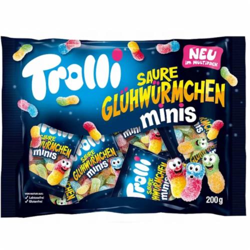 Конфеты желейные Trolli Saure Gluhwurmchen Minis 200 г (30826268)
