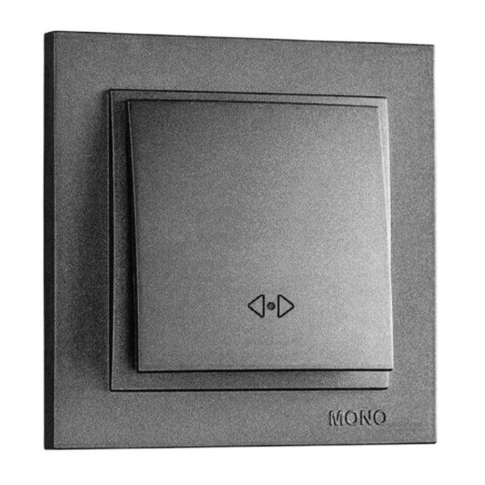 Выключатель одноклавишный промежуточный Mono Electric DESPINA Антрацит (102-242425-112)