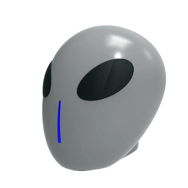 Портативна Bluetooth колонка SUNROZ X18 Alien Head прибулець LED Сірий (SUN4804)