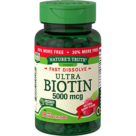 Биотин Ultra Biotin 5000 iu 78 таблеток.