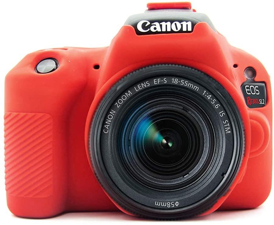 Чехол защитный силиконовый для фотоаппаратов Canon EOS 200D 200D II 250D Красный Чехол защитный силиконовый для фотоаппаратов Canon EOS 200D 200D II 250D Красный