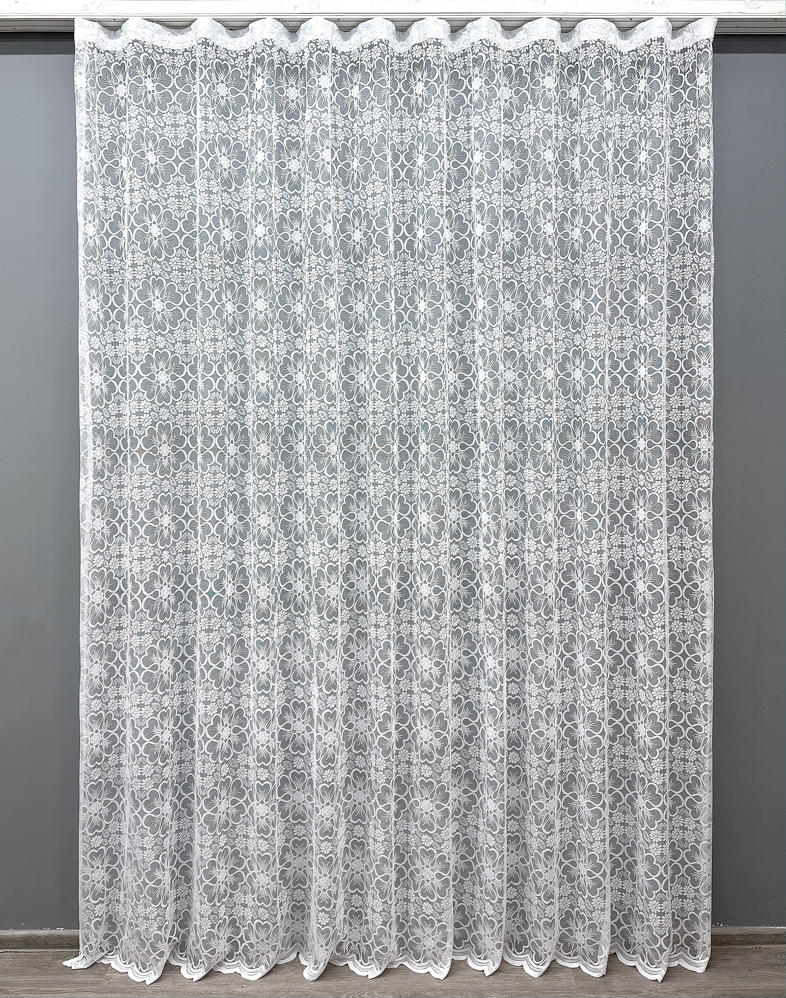 Тюль VR-Textil 1607т Жаккард 300х270 см Белый (42-0564)