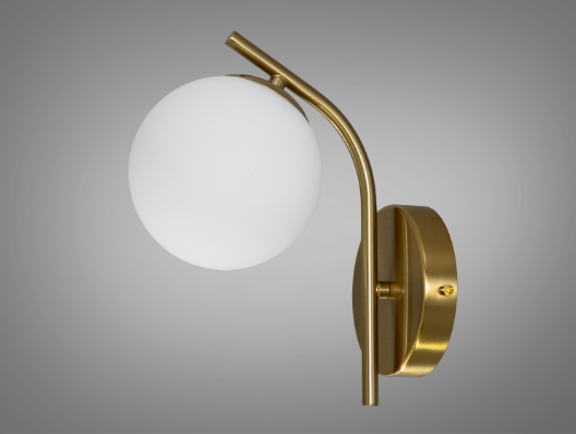 Бра Diasha Шар в стиле лофт G9х1 Бронзовый/Белый