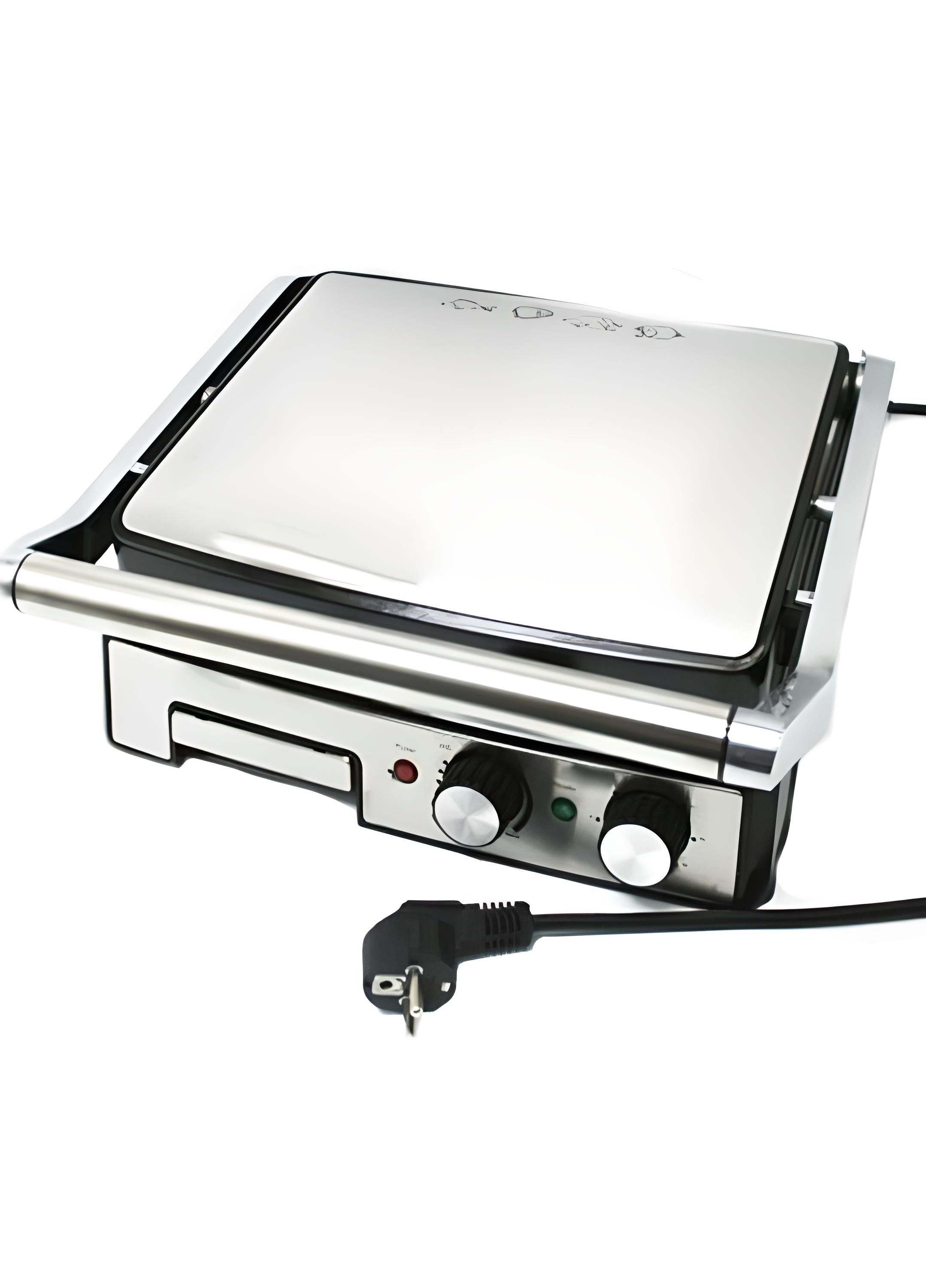 Гриль электрический Xo z.e.pline ZP-057 прижимной контактный с таймером 3500 Вт Серый (1236999)