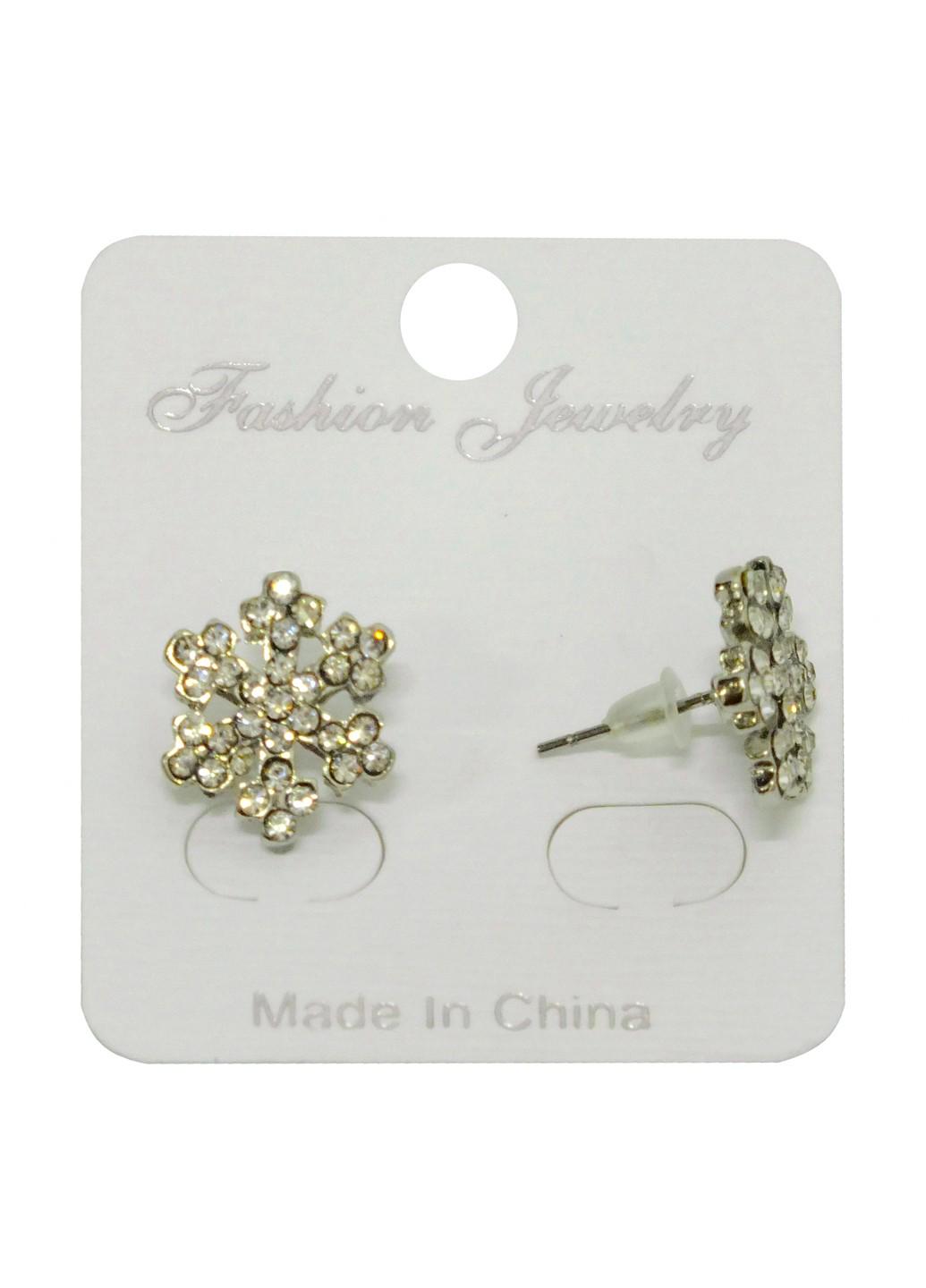 Серьги Снежинки (16-413)