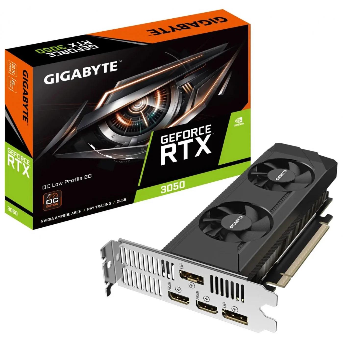 Видеокарта Gigabyte GeForce RTX 3050 OC Low Profile 6G (GV-N3050OC-6GL) - фото 4 Видеокарта Gigabyte GeForce RTX 3050 OC Low Profile 6G (GV-N3050OC-6GL) - фото 4