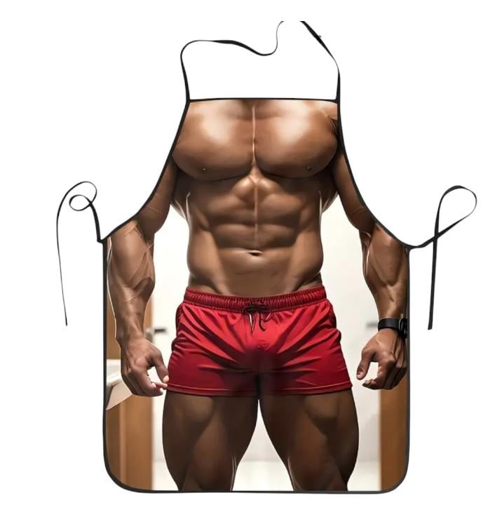 Фартук мужской прикольный Мускулистый торс 74x54 см Разноцветный (283967) Фартук мужской прикольный Мускулистый торс 74x54 см Разноцветный (283967)