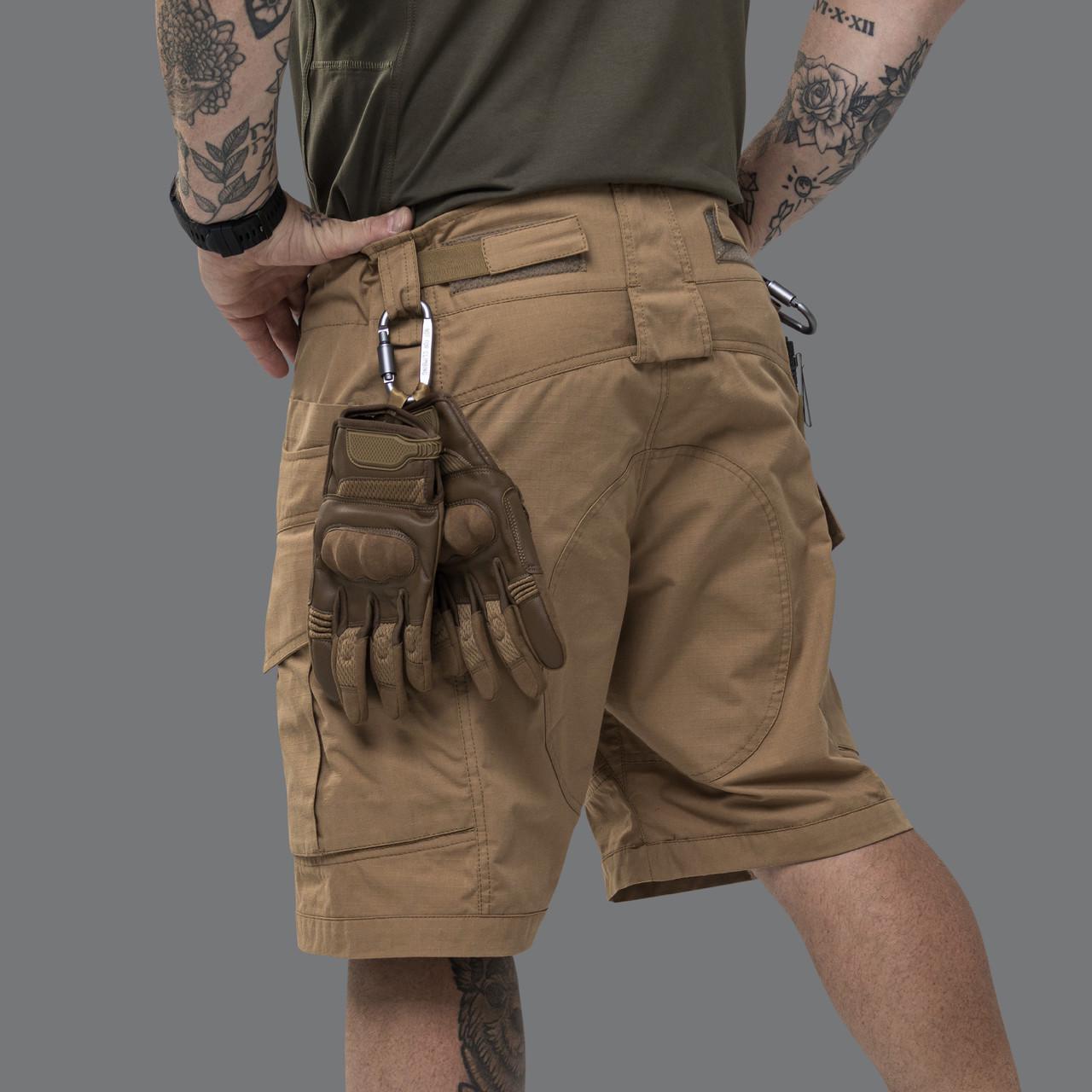 Шорти для військових Ukrarmor з кишенями BDU Shorts I Cordura M Койот (300452) - фото 6