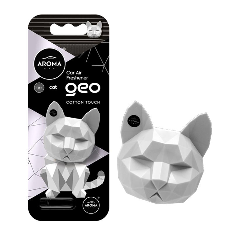 Ароматизатор Aroma Car Geo Cat - White Cotton Touch сухой