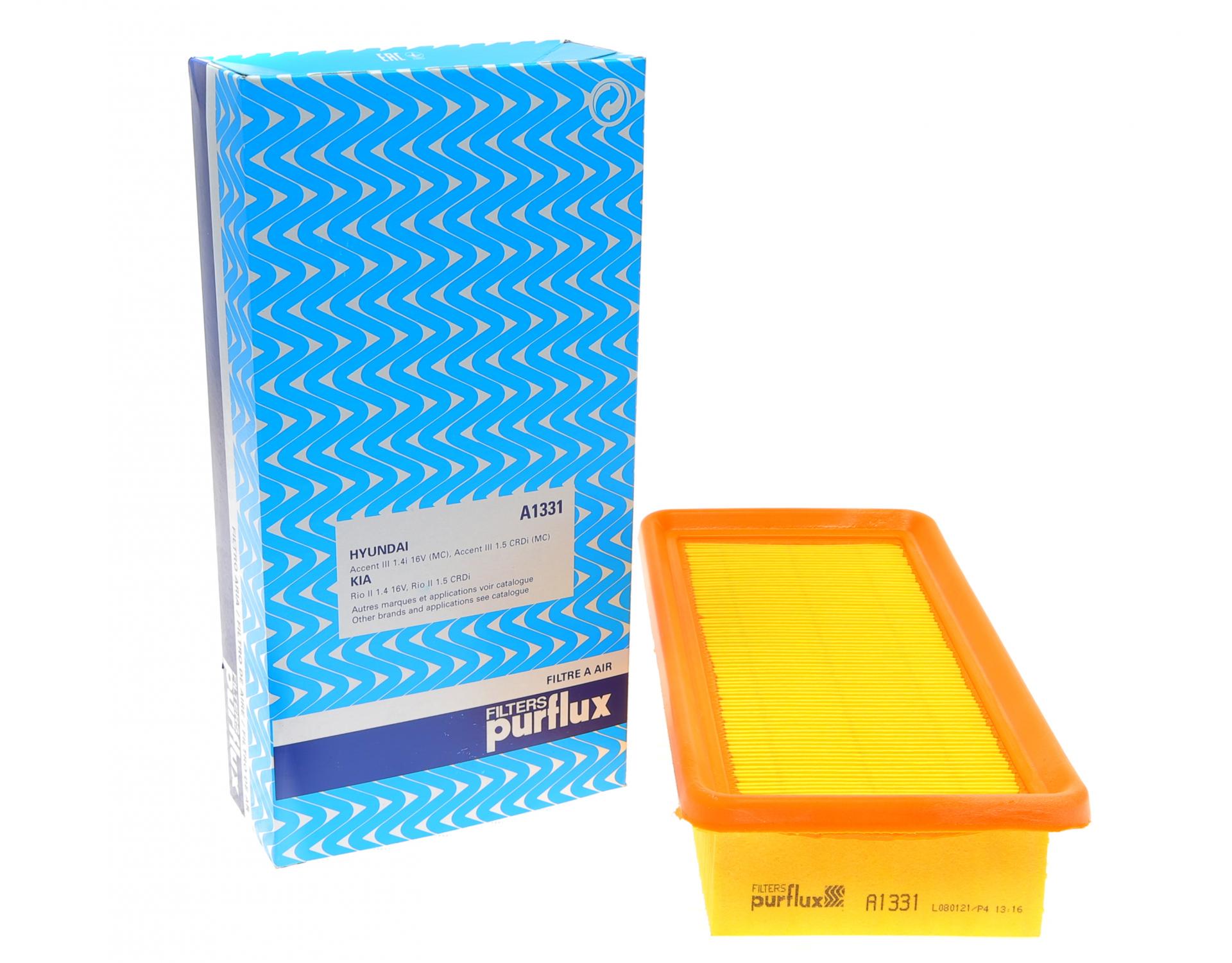 Фильтр воздушный PURFLUX для Hyundai Accent III/Kia Rio II 1,4GL/1,6GLS 05-11- (A1331)