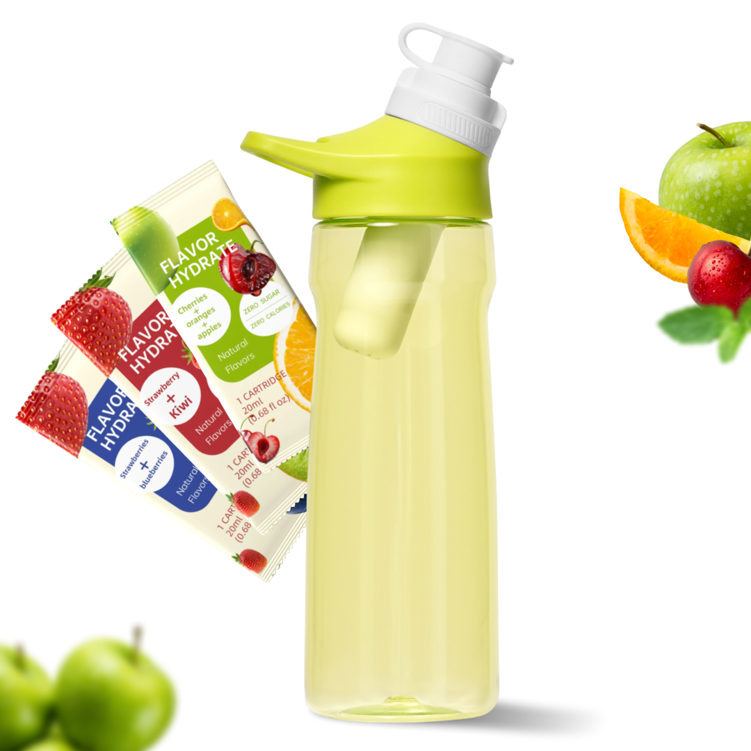 Бутылка спортивная меняет вкус воды с 3 картриджами 720 мл Зеленый (27206354) - фото 1 Бутылка спортивная меняет вкус воды с 3 картриджами 720 мл Зеленый (27206354) - фото 1