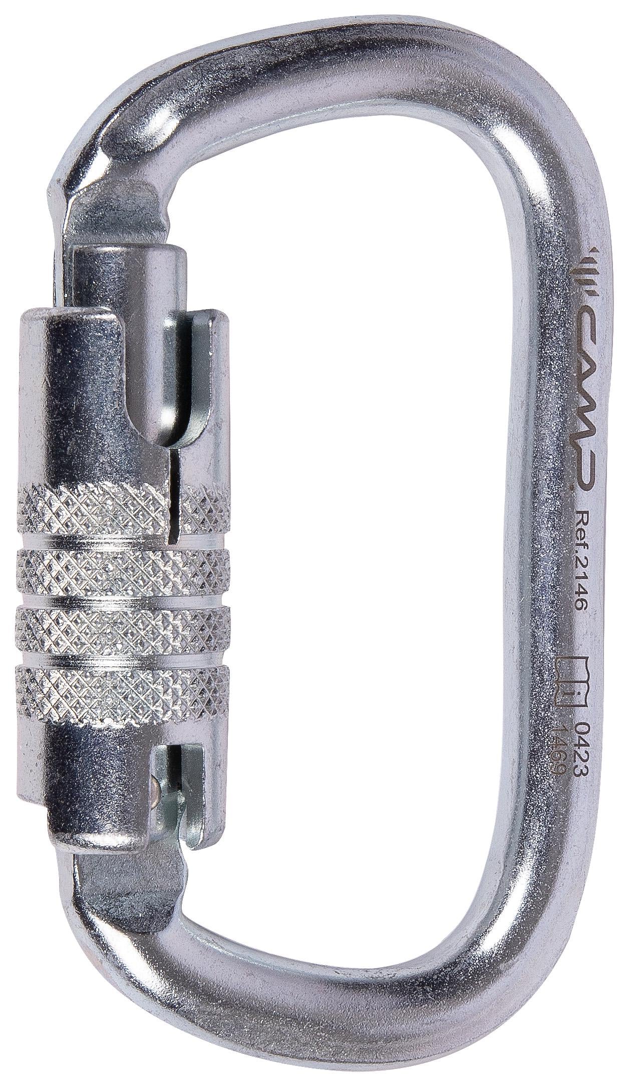 Карабин стальной CAMP OVAL PLUS 3LOCK (2146) Карабин стальной CAMP OVAL PLUS 3LOCK (2146)