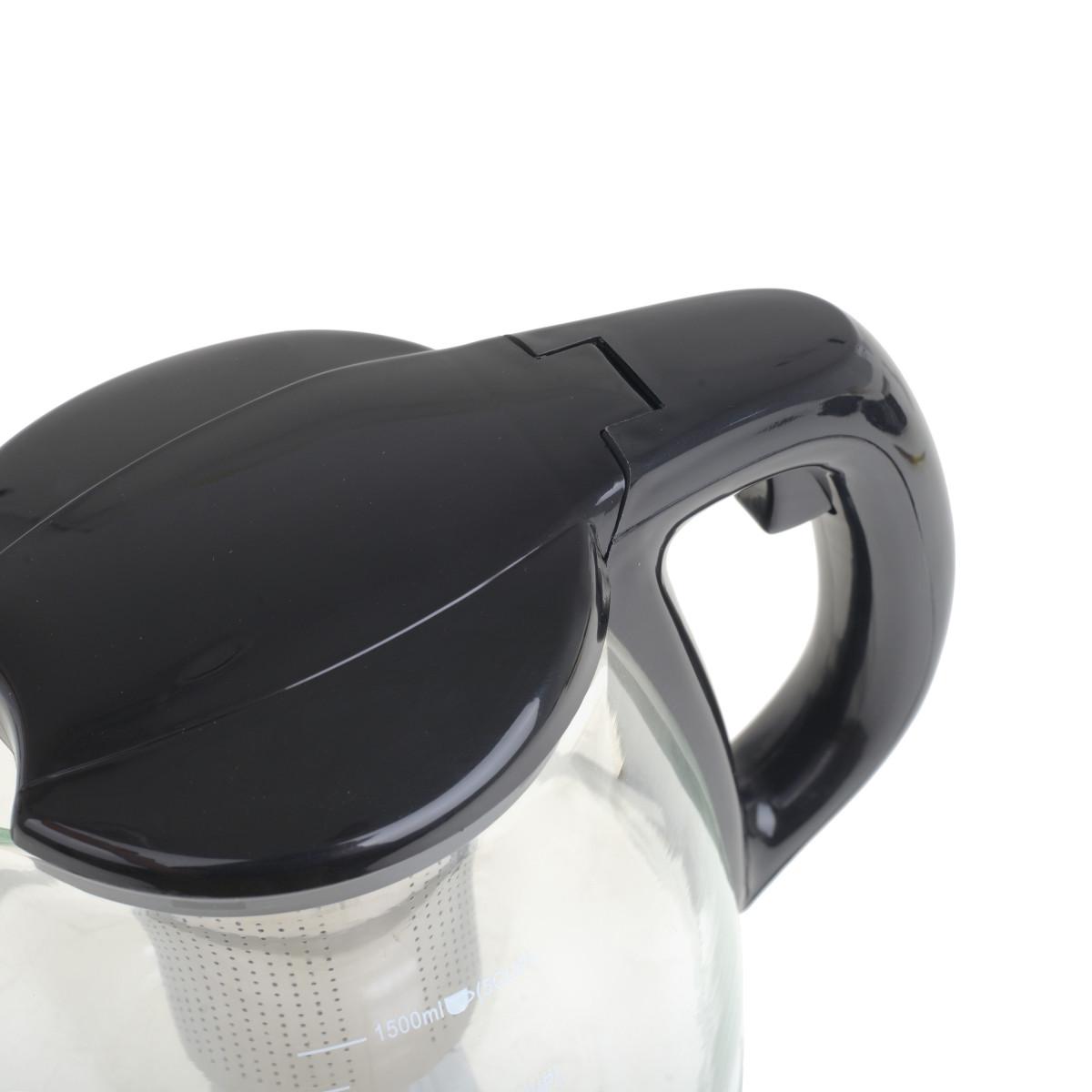 Заварник скляний з сіткою Lora NG19 1500 мл - фото 3 Заварник скляний з сіткою Lora NG19 1500 мл - фото 3