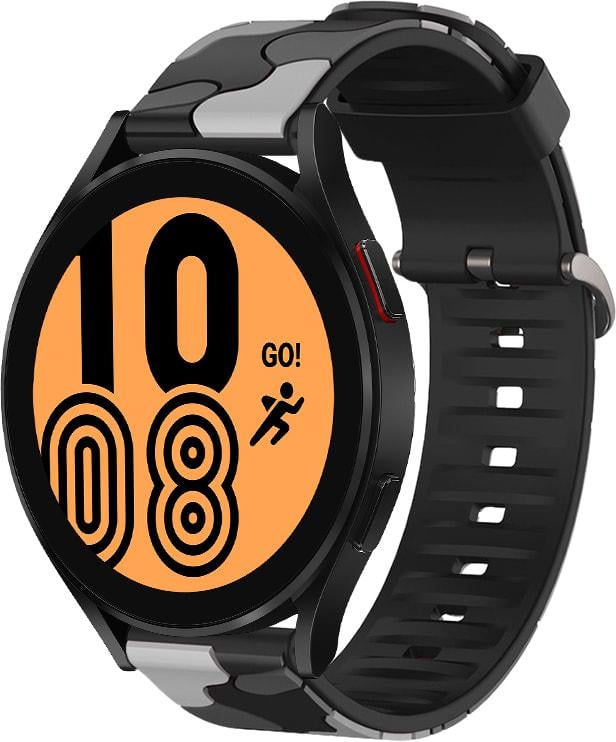 Ремінець Tactic Camouflage для Galaxy Watch 4 44 мм Black Grey (32910-53)