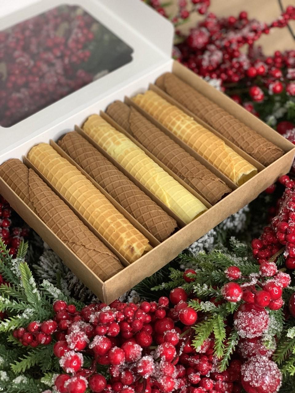 Подарунковий набір До кохве асорті 4 шоколадні трубочки з Nutella/3 трубочки зі згущеним молоком - фото 3 Подарунковий набір До кохве асорті 4 шоколадні трубочки з Nutella/3 трубочки зі згущеним молоком - фото 3