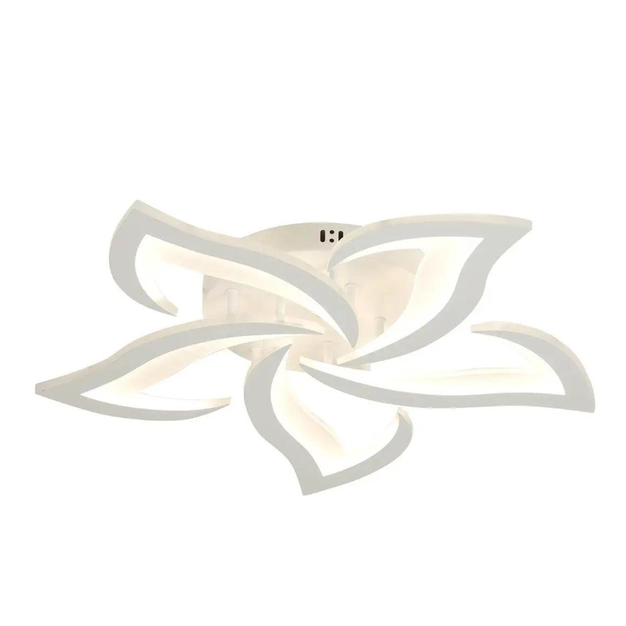 Люстра светодиодная Valeso с акриловыми плафонами 90W 3000-6500K Белый (G 1412/5 WT 90W)