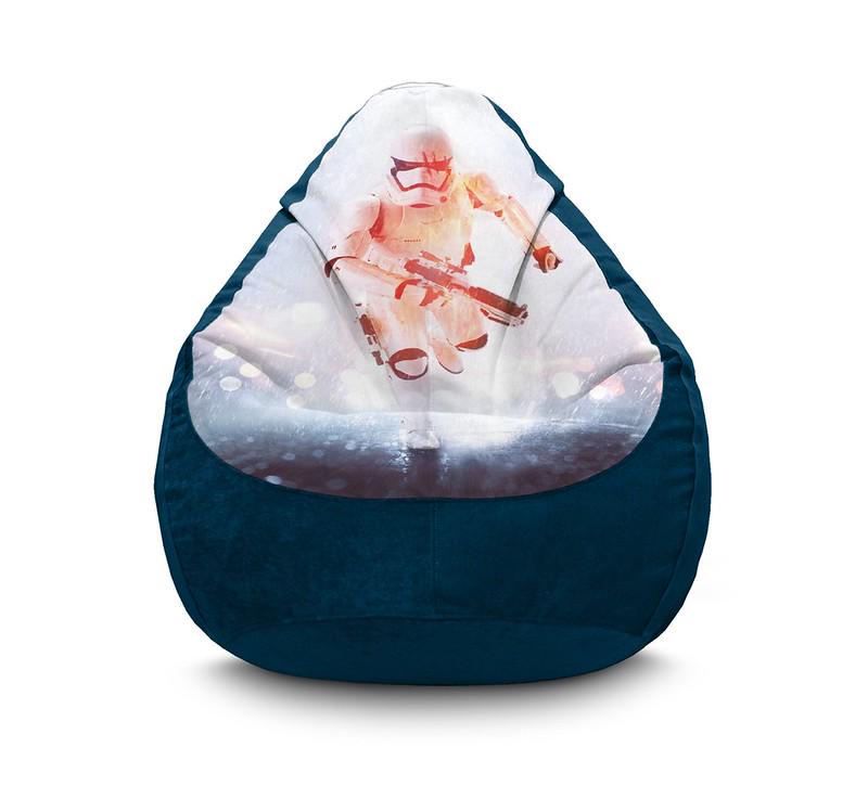 Кресло мешок iPuff Star Wars Stormtroopers 5 Флок XXL 90х125 см Синий