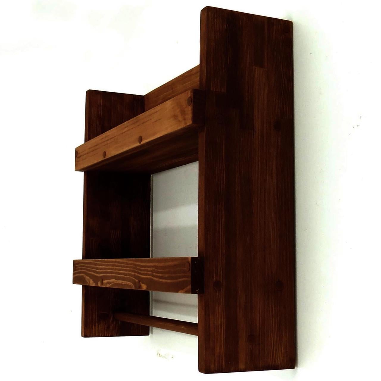 Полка для ванной из дерева Кемберг Латте (ВНП/003916)