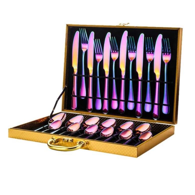 Набор столовых приборов HL Premium 24 шт. в кейсе Хамелеон (29909539)