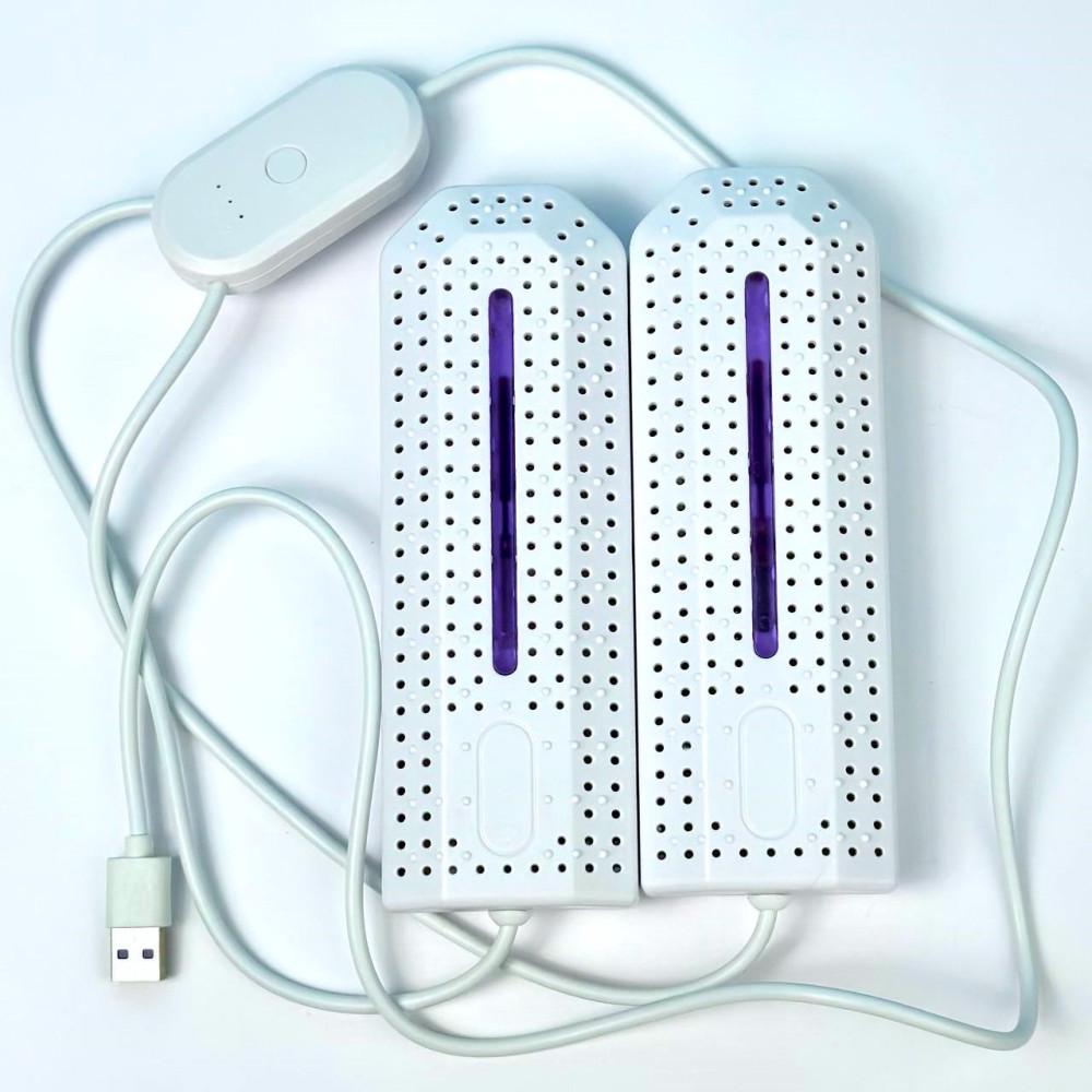 Сушилка для обуви ультрафиолетовая Shoes Dryer USB с таймером Белый (020778)